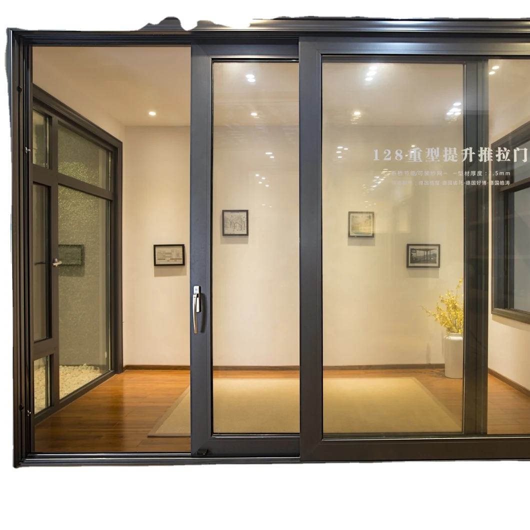 Swing Interior Room Doors for Houses Soundproof Magnetic Screen Sliding Glass Casement Aluminum Doors