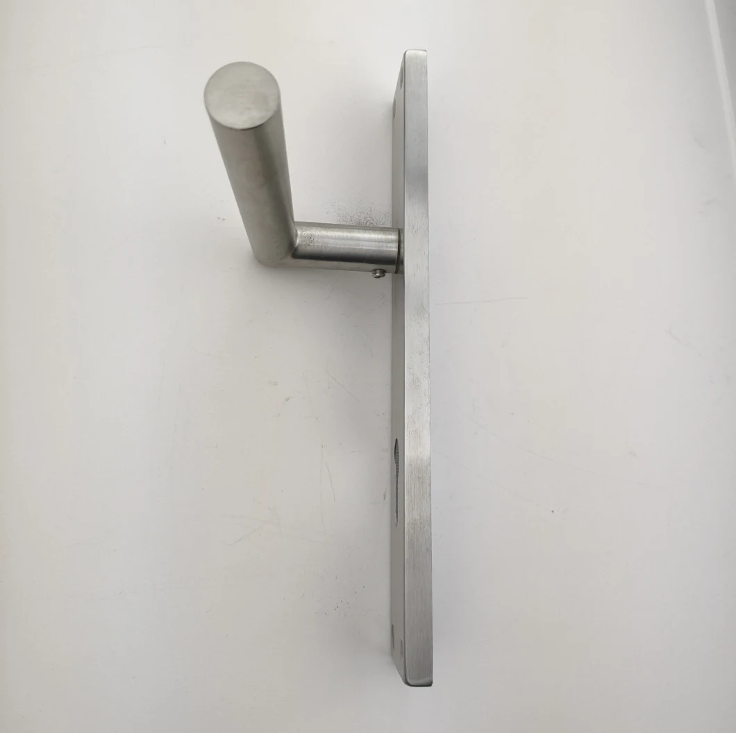 Stainless Steel Hollow Tube Lever on Plate Door Handle (SS0203)